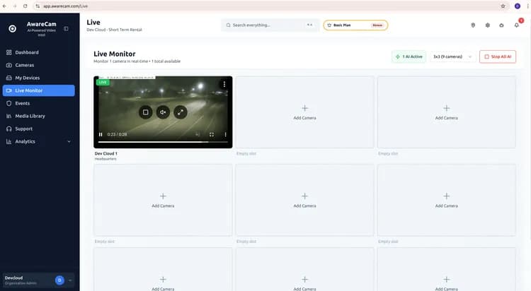 AwareCam: Vidéosurveillance dans le cloud propulsée par l'AI - Image 2
