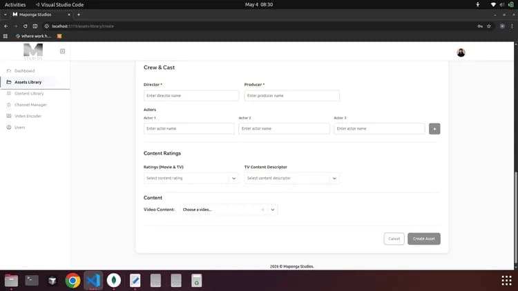 MapongaStudio: إدارة محتوى الوسائط وقناة FAST - Image 3