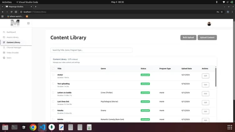MapongaStudio: إدارة محتوى الوسائط وقناة FAST - Image 4