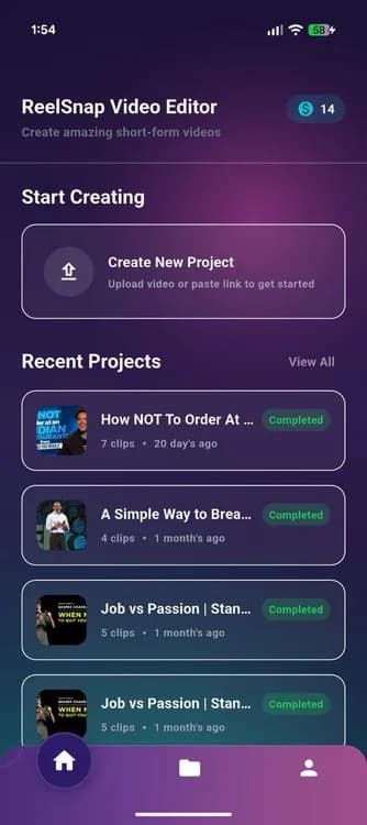 ReelSnap: Générateur de clips vidéo AI - Image 4