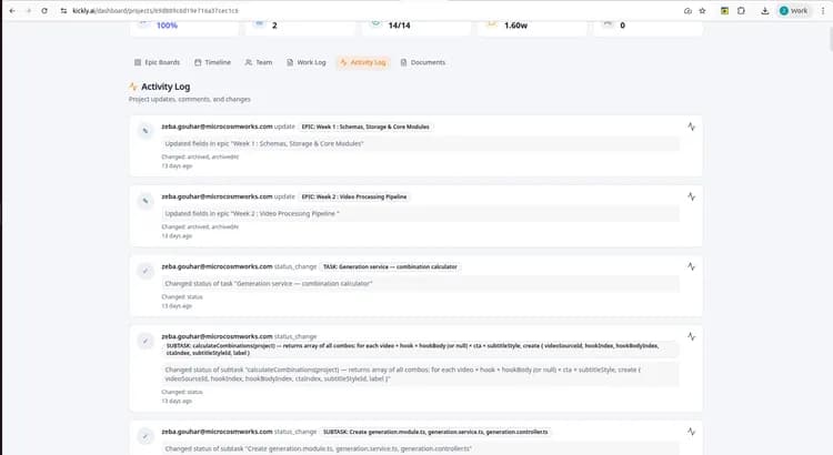 Kickly: AI-drevet MVP-planlægning og -udførelse - Image 5