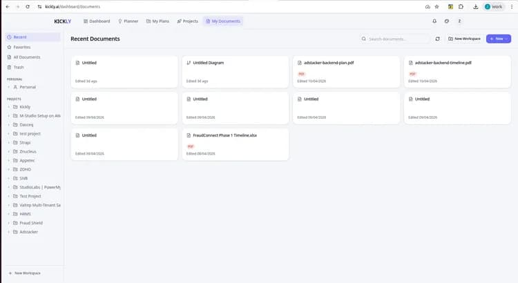 Kickly: AI-drevet MVP-planlægning og -udførelse - Image 6