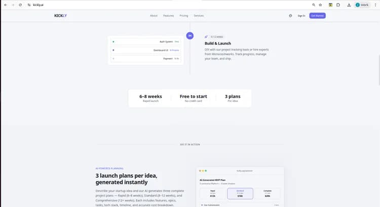 Kickly: AI-drevet MVP-planlægning og -udførelse - Image 7