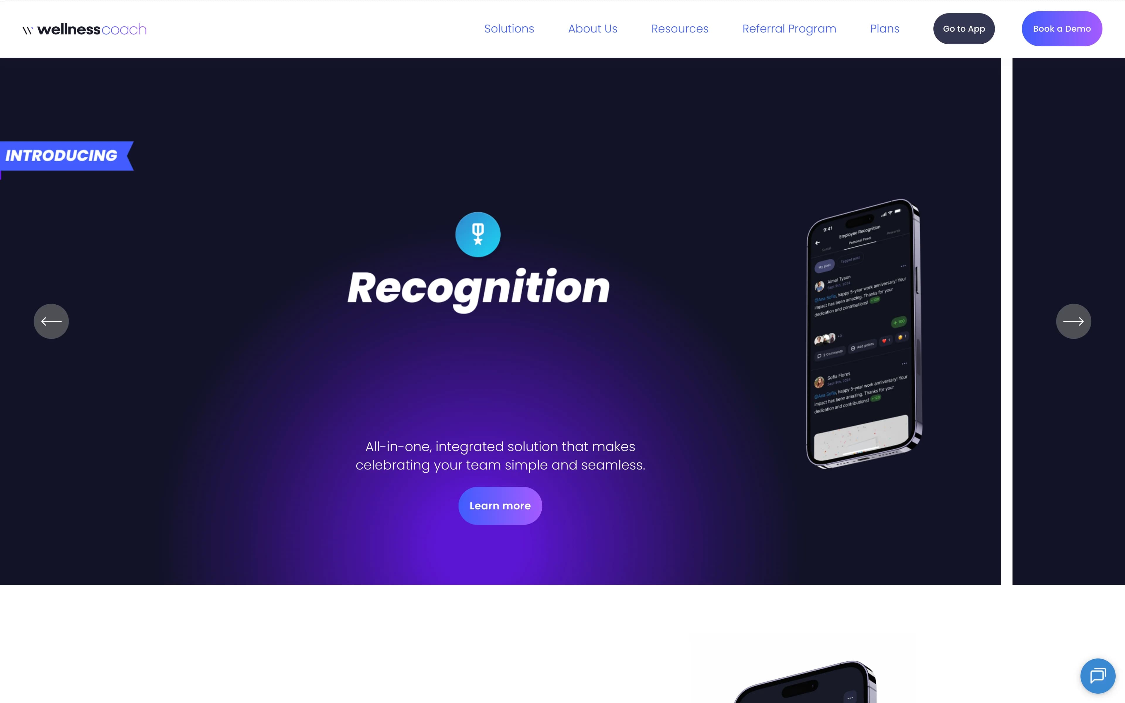 Wellness Coach project screenshot