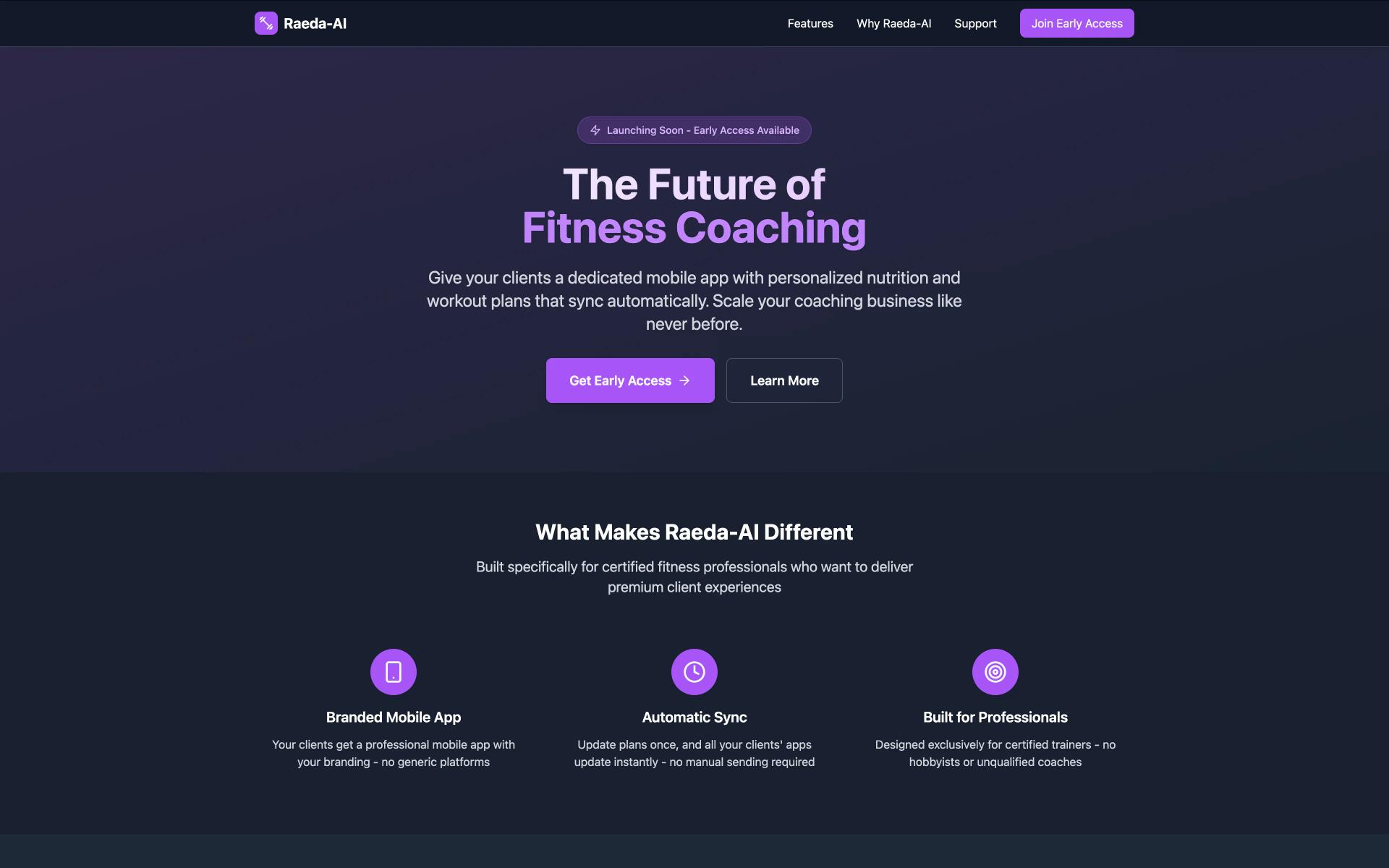 Raeda AI: Comprehensive Fitness & Nutrition Platform