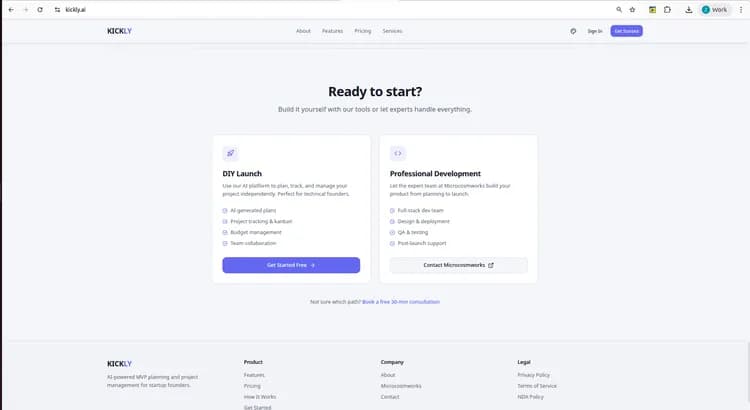Kickly: AI-drevet MVP-planlægning og -udførelse - Image 10
