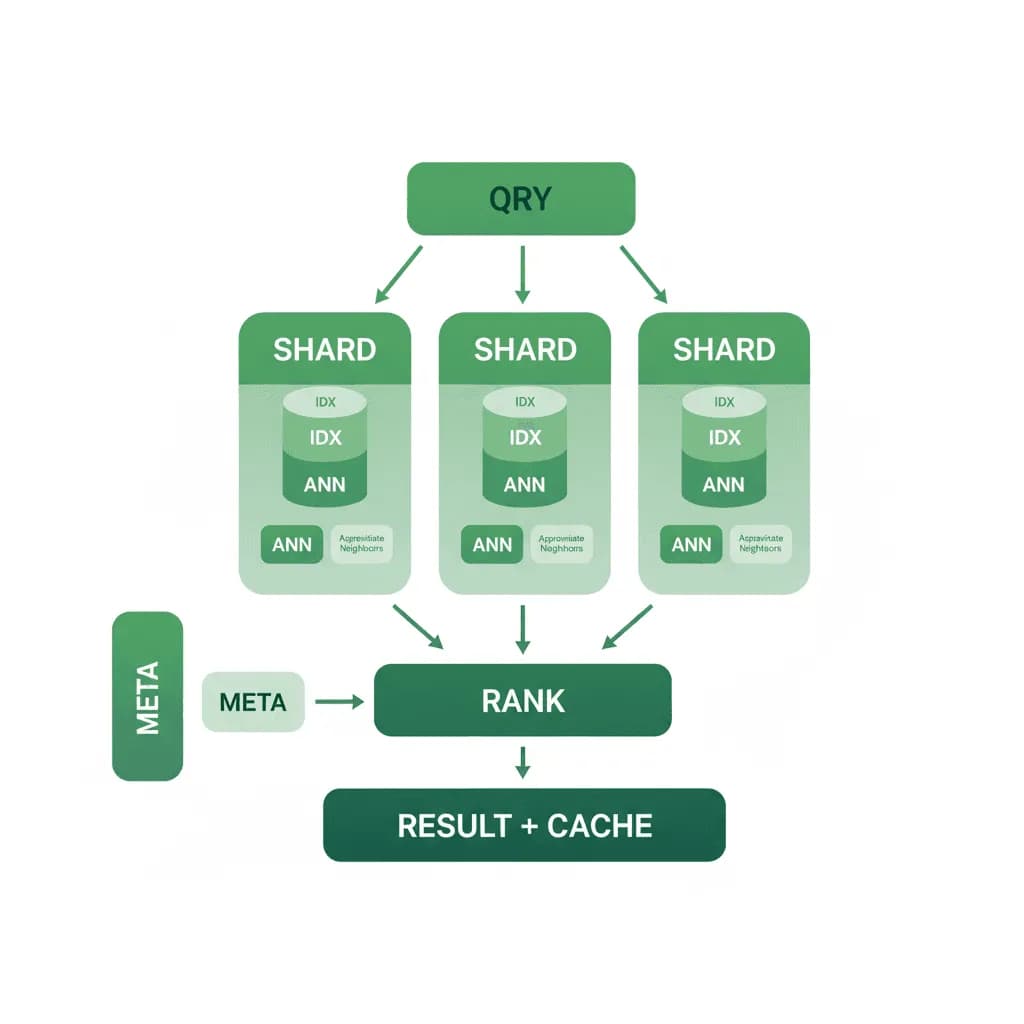 Scalable Vector Database Architecture - System Architecture Diagram