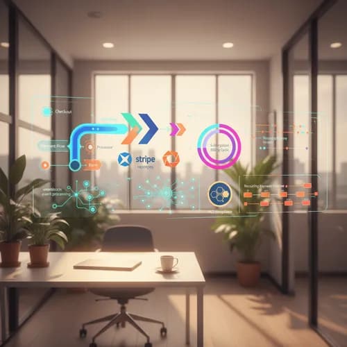 دمج بوابة الدفع (Stripe, Razorpay)