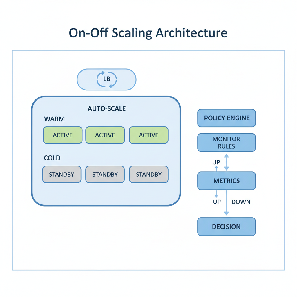 On-Off Scaling Architecture - System Architecture Diagram